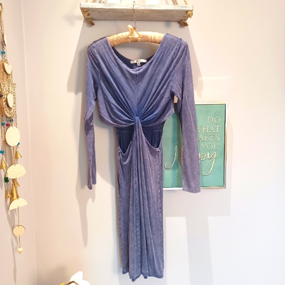 Cut out blue mini dress - Picture 4 of 9